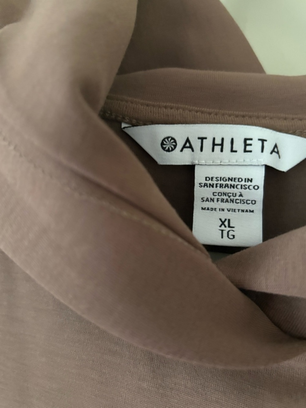 Athleta light brown Hooded Tunic Top - Picture 2 of 3